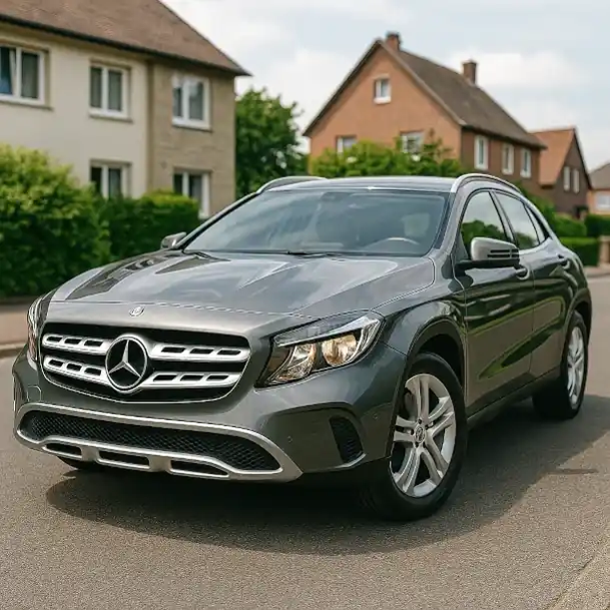 Ein gut gepflegtes, gebrauchtes Mittelklasse-Auto wird zum Verkauf beim Autoankauf in Dreieich angeboten.